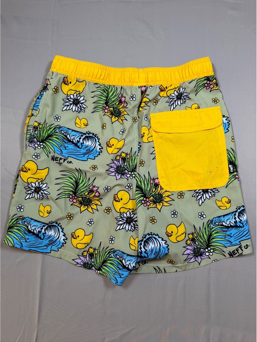 Neff Duck Print Swim Trunks - Picture 7 of 9